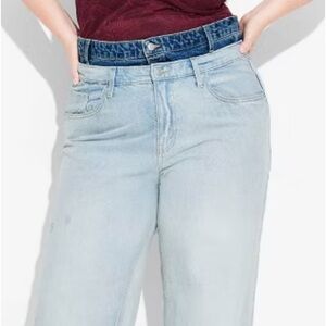 New double waistband jeans plus size 30❤️